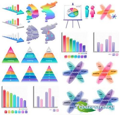Vector icons -  - Histograms