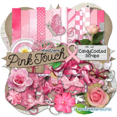 Скрап - набор - Pink touch / Розовое прикосновение