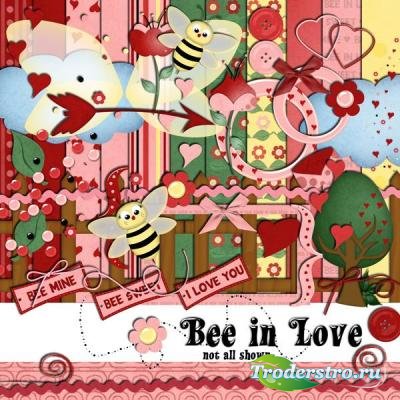 Скрап-набор - Влюбленная пчела