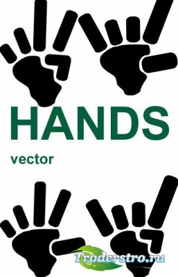    / hands in vector