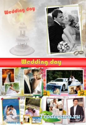   "Wedding day" (6 PSD + 6 PNG)