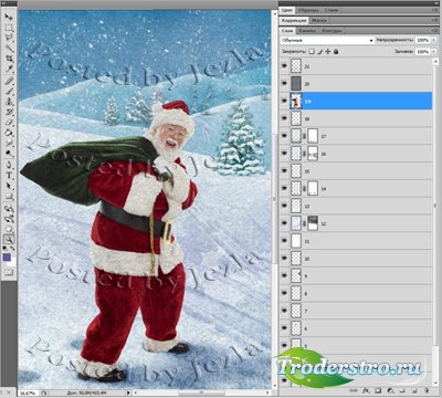 PSD Исходники - Санта Клаус - Дед мороз (Santa)