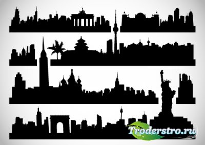     (Vector City Silhouettes)