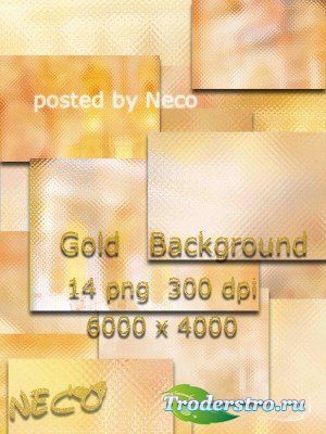 Set of gold backgrounds -   