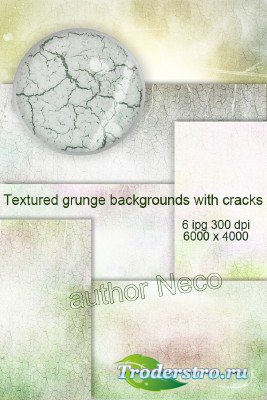      - Textured grunge backgrounds with cracks