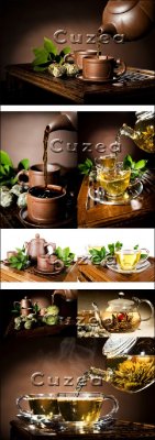 Green and black tea - Stock photo