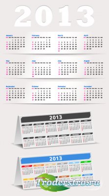    2013  (vector calendar 2013)