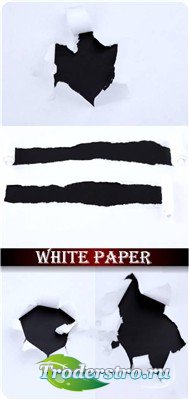 Черные дыры на белой бумаге - фоны