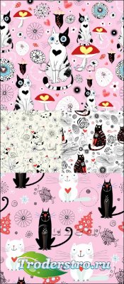       | The drawn animals by Valentine's Day in a vector