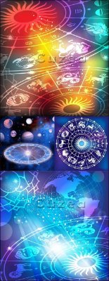    | Zodiac signs in a vector