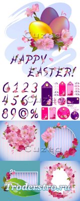Vector stock -     /  Spring Easter sale and  ...