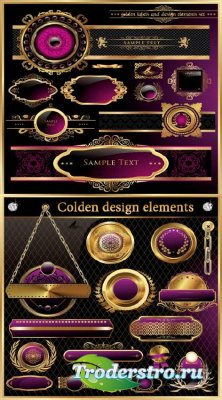  - Golden design elements