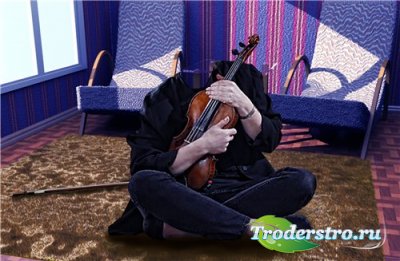 Мужской шаблон-скрипач