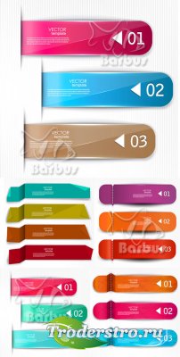 Set of bookmarks, stickers, labels, tags /  , , 