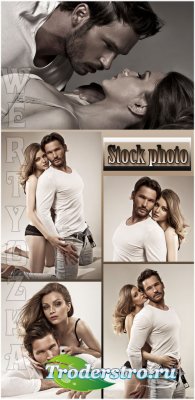  ,     / Loving couple, a man and a woman - Raster clipart