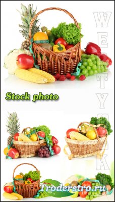     ,    / Vegetables and fruit, a basket of veg ...