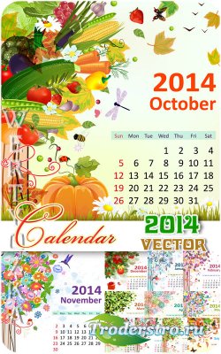   2014 / Calendar for 2014 - vector clipart