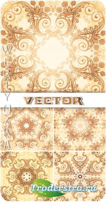    / Gentle gold pattern - vector clipart