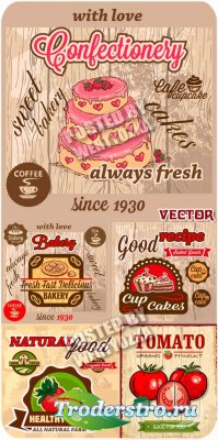   , , ,  / Vintage food labels -  ...