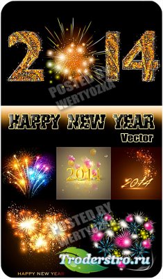   / New Year's fireworks - vector stock
