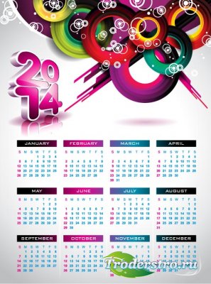 Calendar 2014 (vector)