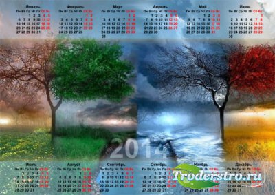 Календарь 2014 - 4 сезона природы