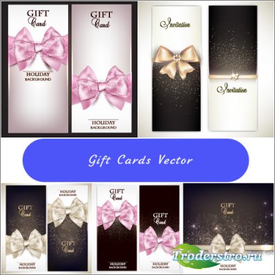Christmas gift cards (Vector)