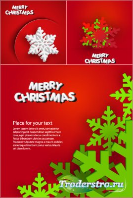 Christmas backgrounds snowflakes (vector)