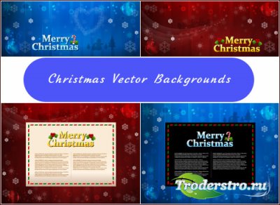 Christmas snow background with snowflakes (Vector)