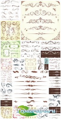  ,      / Design elements, ornaments and patterns vector