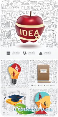 -, ,    / Business concept, ideas, infographics vector