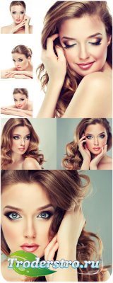  ,    / Beautiful woman, tenderness and charm - stock photos