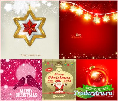 Christmas background patterns 2 (vector)