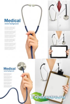 Medical backgrounds Vector