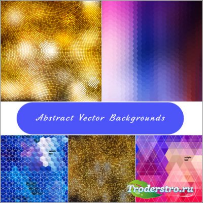 Shimmering mosaic backgrounds vector