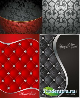 Leather furniture patterns backgrounds vector