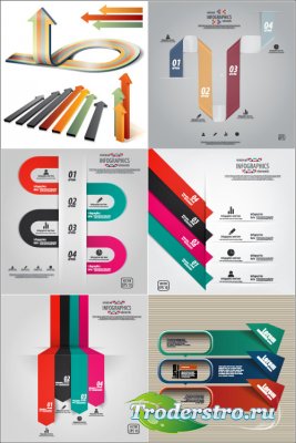 Infographcs business backgrounds & elements Vector