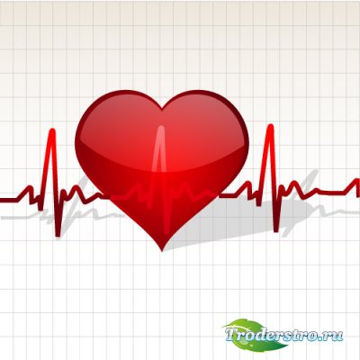 Pulse heart background (vector)