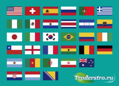 World flags vector