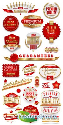 Labels clipart badges and stickers (Vector)