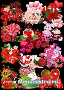  png     - Set of romantic png clusters for Val ...