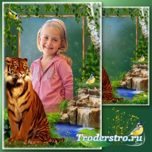 Рамка для фото с символом года - Портрет с тигром 26